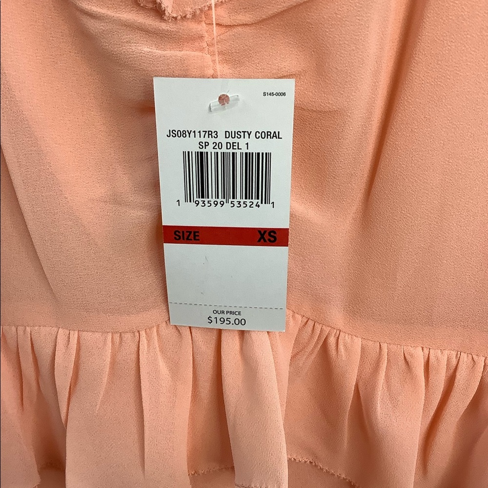 NWT Michael Kors Mid length ruffled dress - Picture 3 of 4